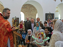 Поздравление протоиерея Олега Куря с наградой Наперсного Креста