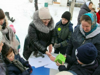 12 января Воскресная школа приняла участие Святочных гуляниях, организованными администрацией села Красное